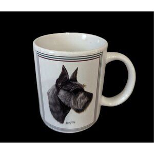 Robert T. May Schnauzer Dog Coffee  terrier  mug cup‎  Q P I  12 oz